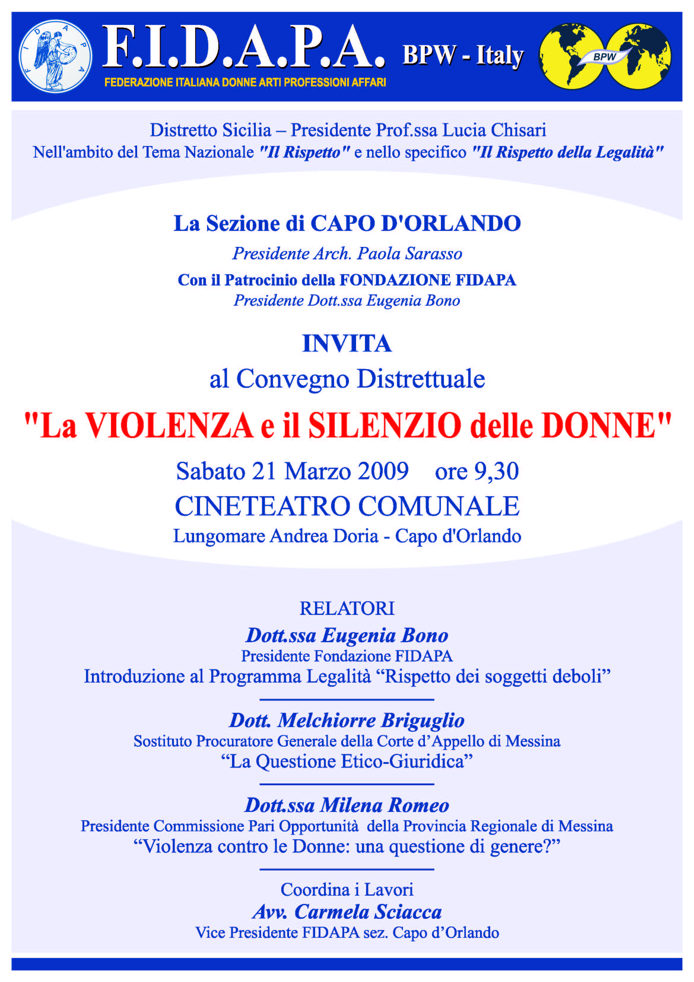 La violenza e il silenzio delle Donne
